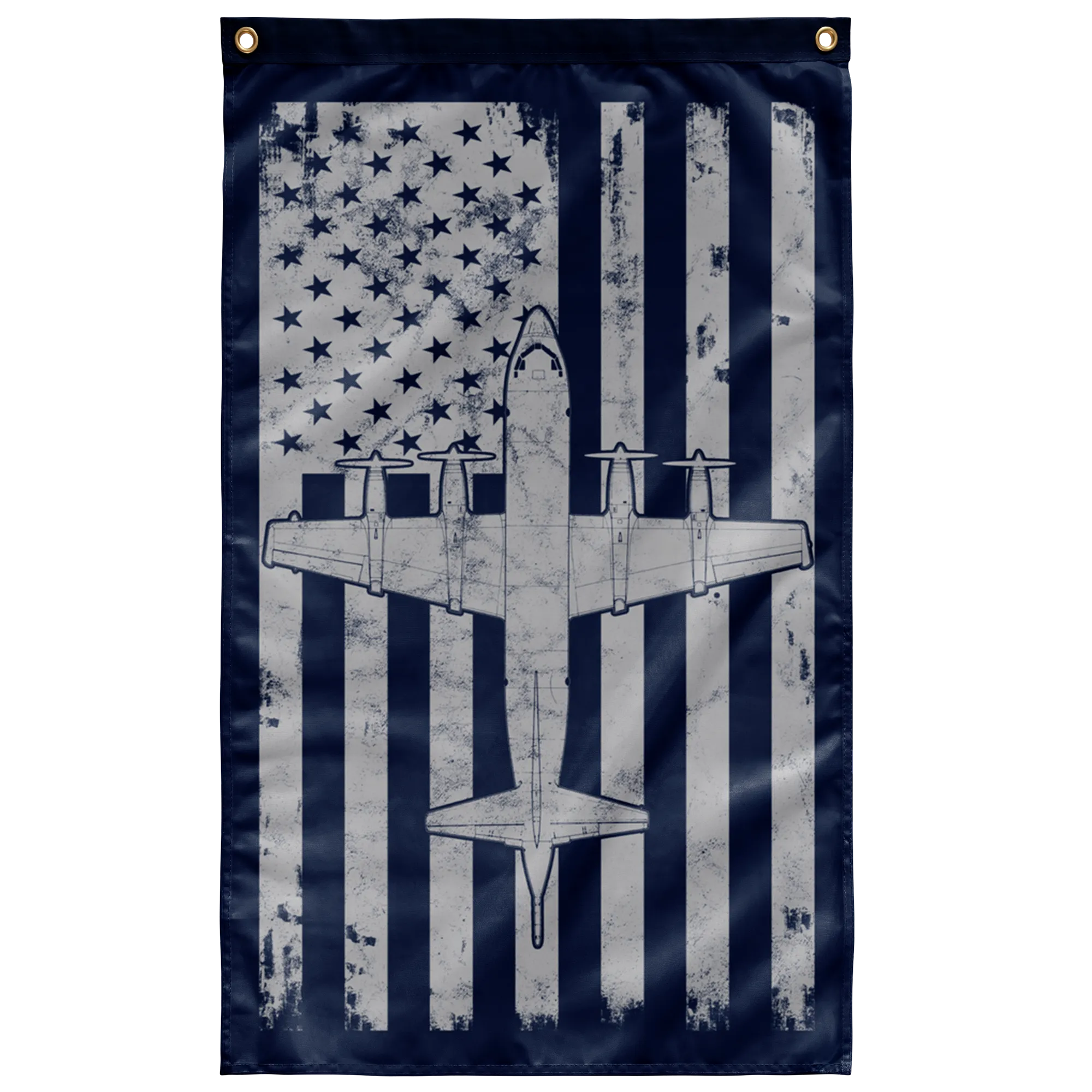 P-3 ORION VINTAGE FLAG - 36" X 60" NAVY BLUE