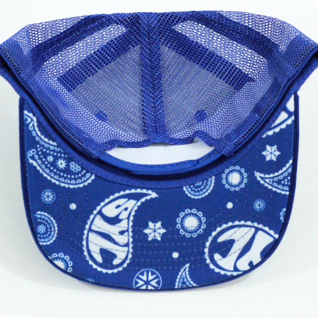 PAISLEY (Street Smarts) Royal Blue Hat