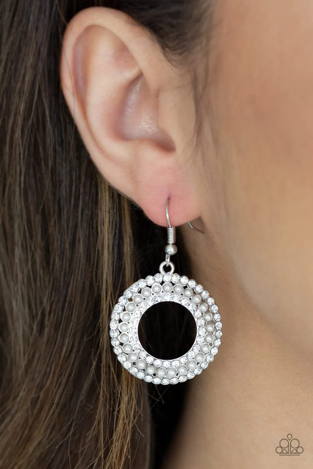 Paparazzi Sparkle Splurge - Silver Earrings