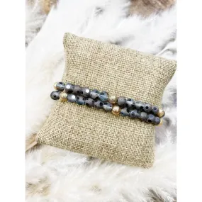 Polka Dot Beaded Bracelet Set