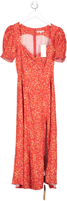 Reformation Red Lacey Dress UK 10