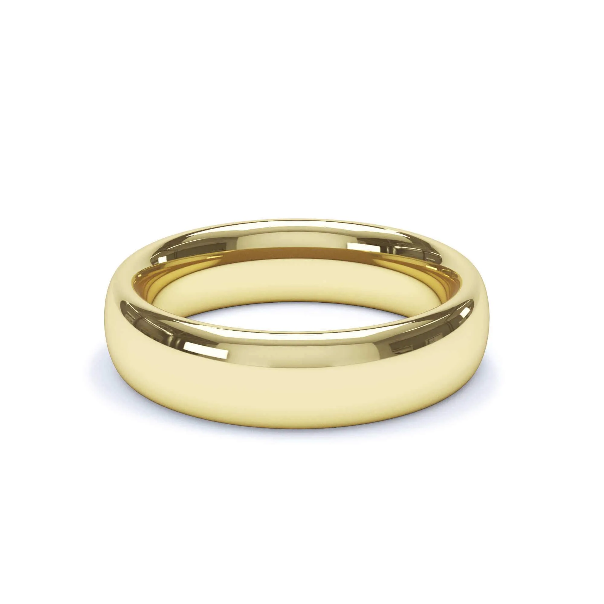 - Regular Court Profile Wedding Ring 18k Yellow Gold