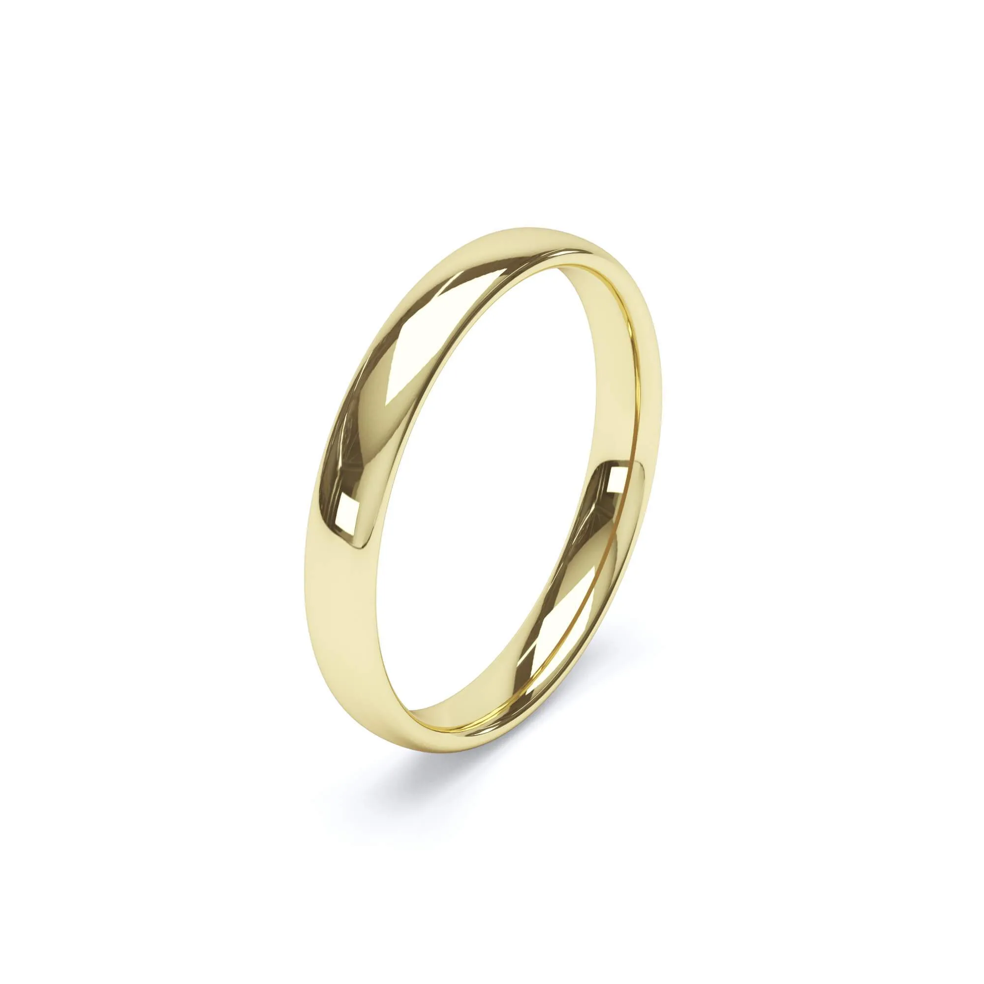 - Regular Court Profile Wedding Ring 18k Yellow Gold