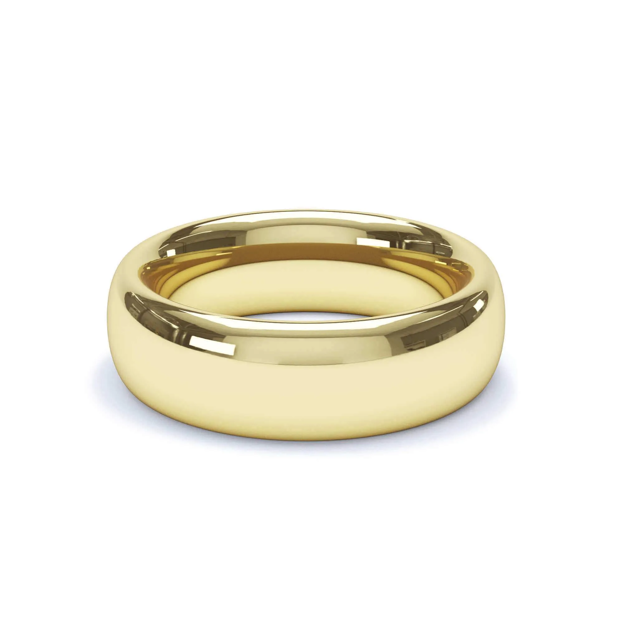 - Regular Court Profile Wedding Ring 18k Yellow Gold