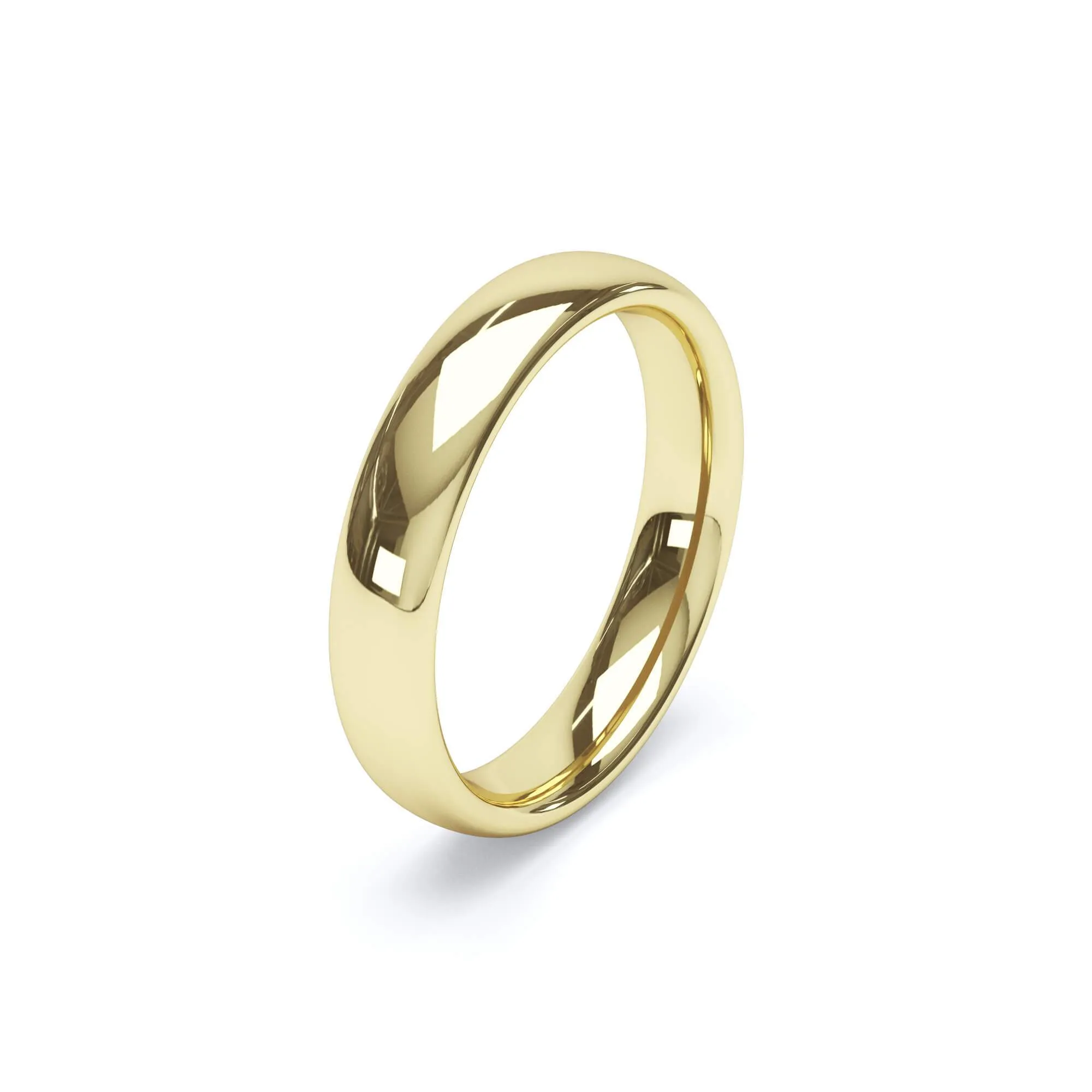 - Regular Court Profile Wedding Ring 18k Yellow Gold