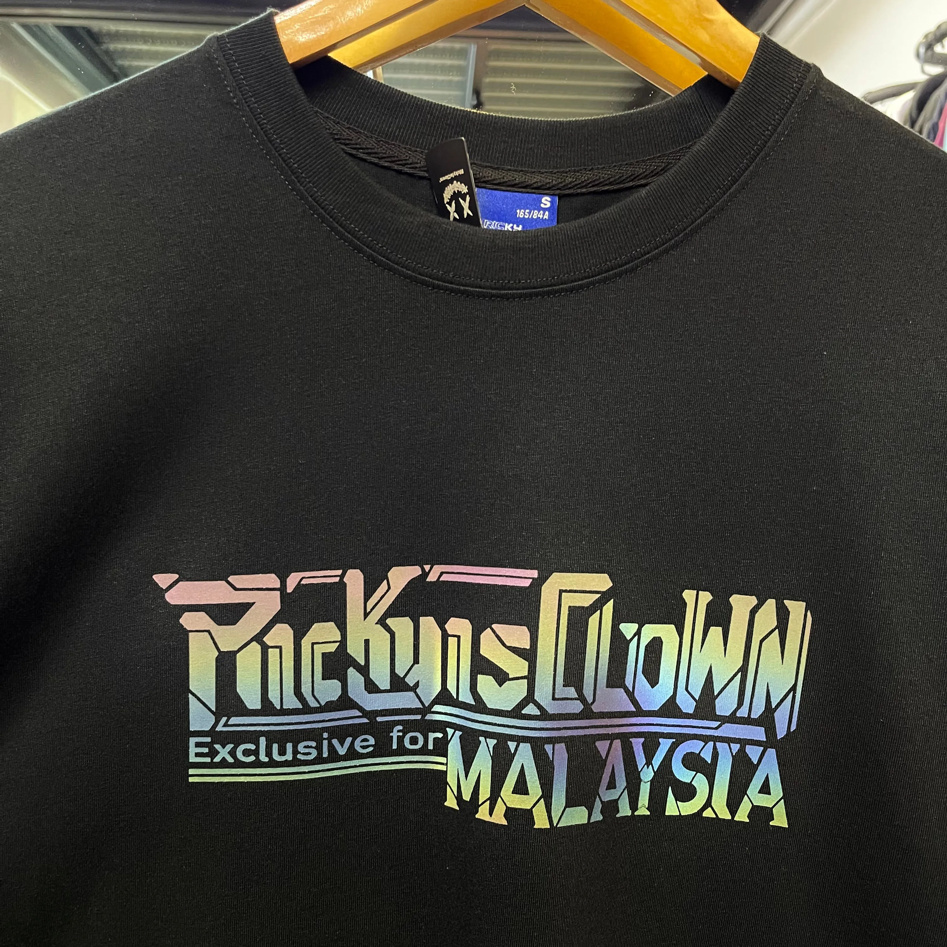 Rickyisclown [RIC] Reflective Gundam Smiley Tee Black Malaysia Exclusive we