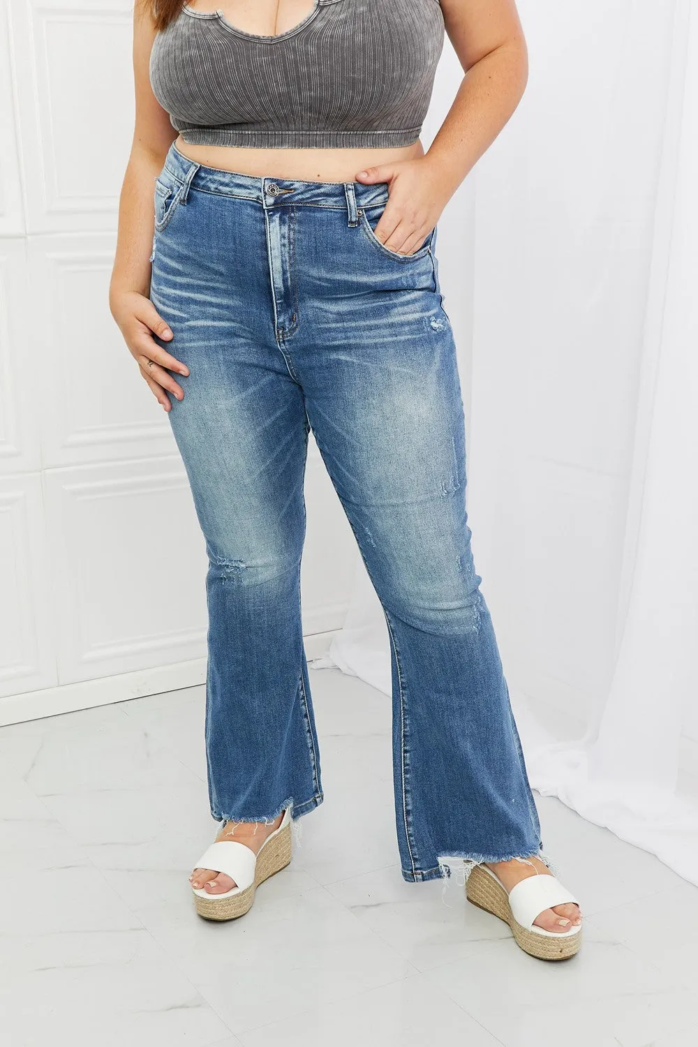 RISEN  Iris High Waisted Flare Jeans