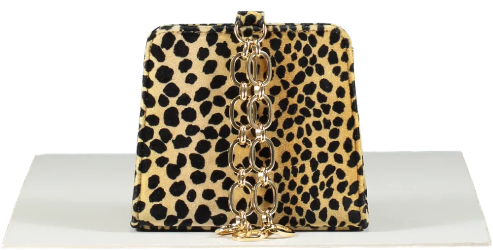 Rixo Leopard Velvet Bracelet strap Amelie Bag