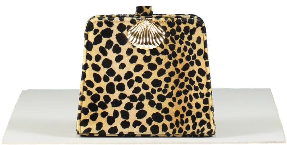 Rixo Leopard Velvet Bracelet strap Amelie Bag