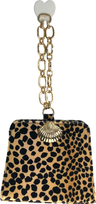 Rixo Leopard Velvet Bracelet strap Amelie Bag