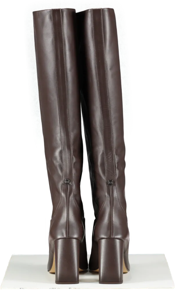 Russell & Bromley Brown Block Heel Knee High Boot UK 7 EU 40 👠