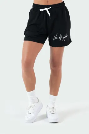 Script Mesh 5 Inch Shorts