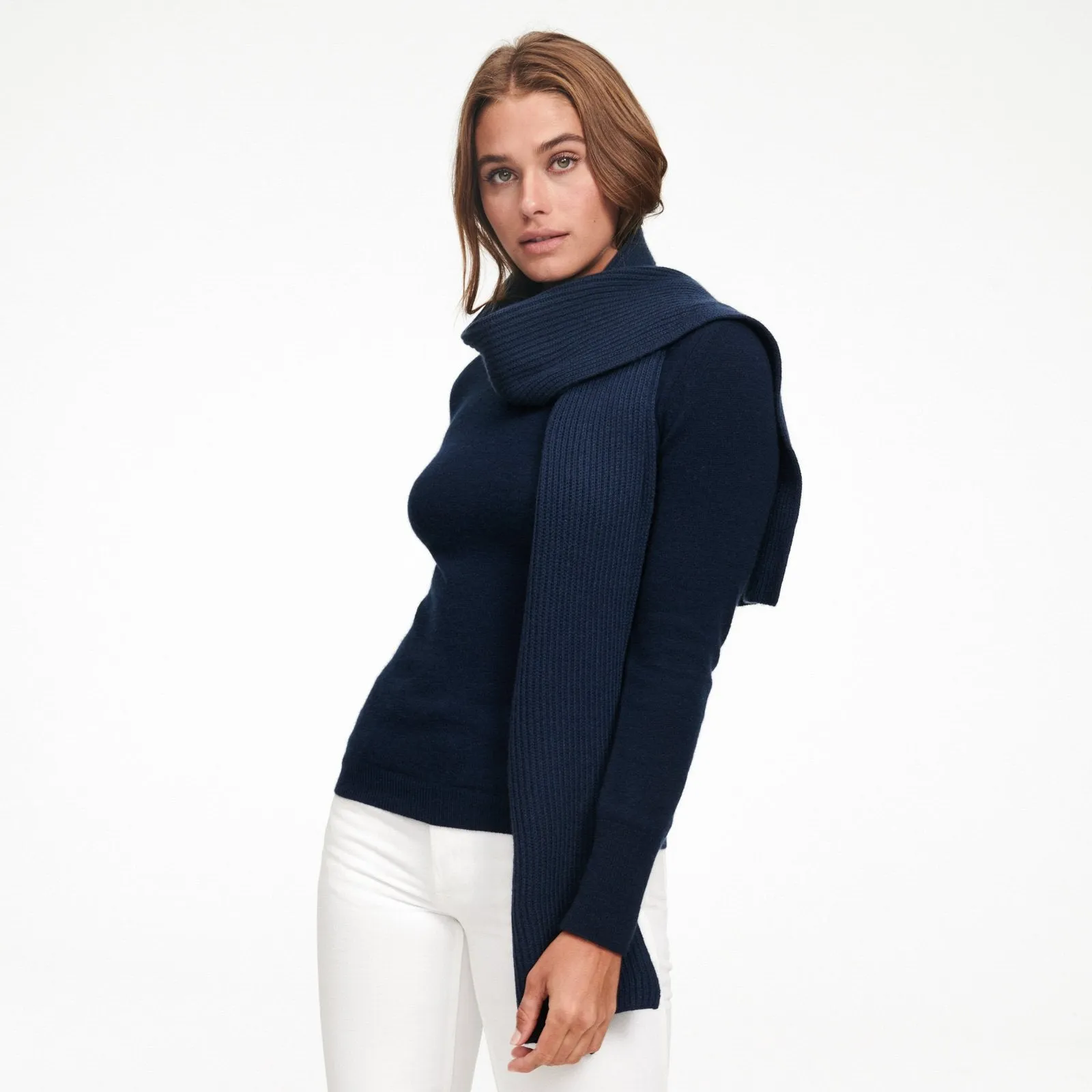 Signature Cashmere Ribbed Scarf