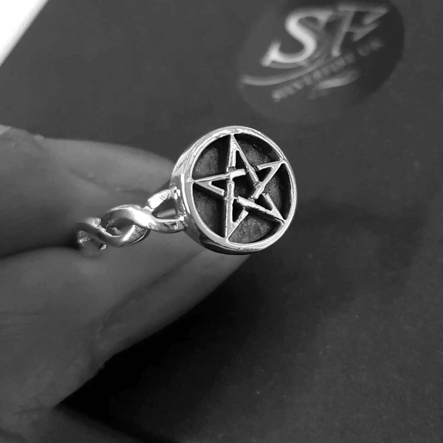 Silver Pentagram Ring