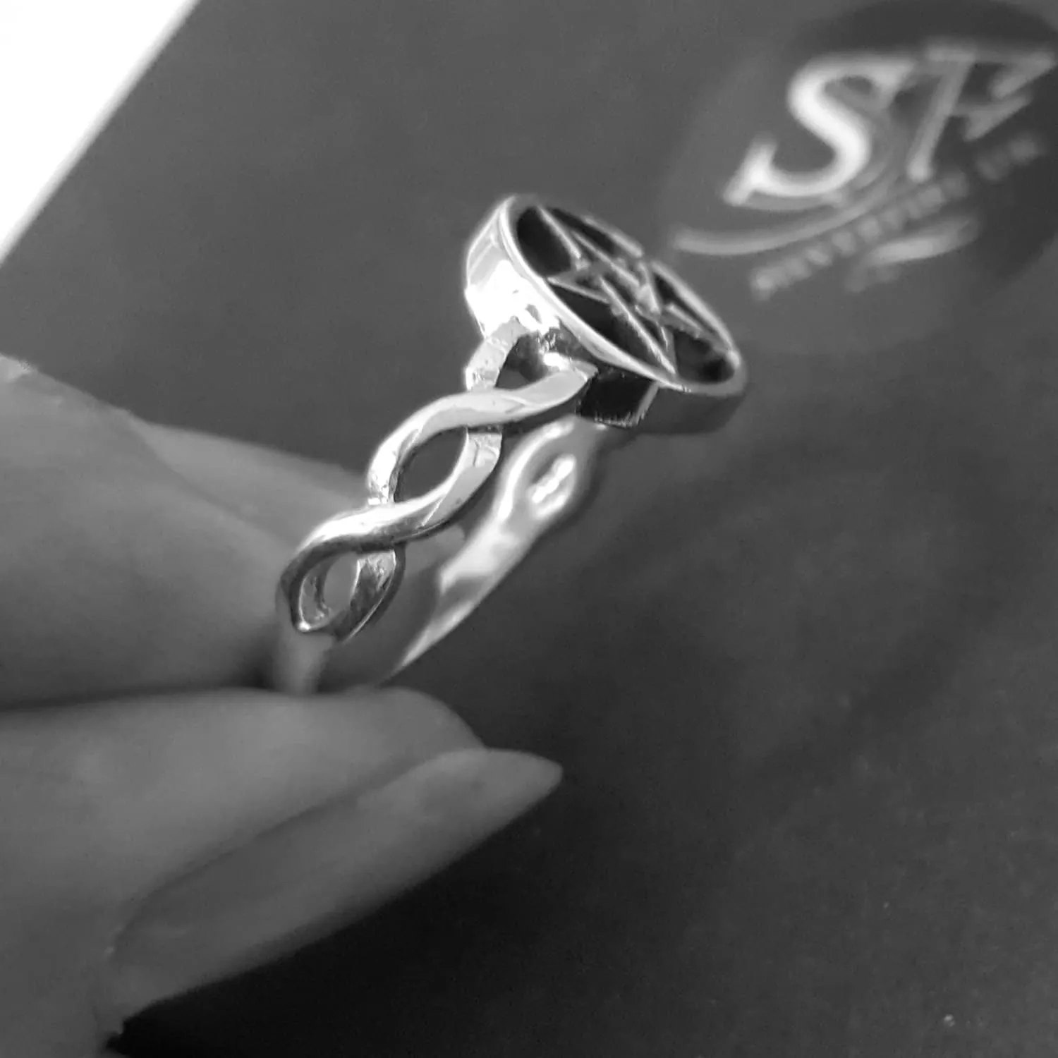 Silver Pentagram Ring