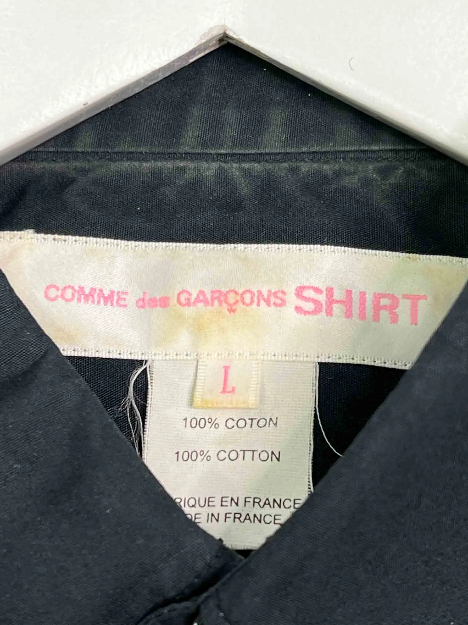 Size L | Comme des Garçons Black Ruffle Shirt