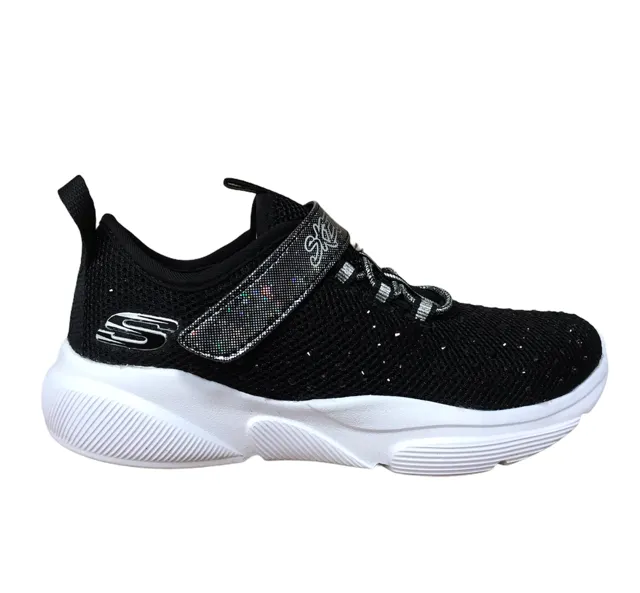 Skechers Meridian Best Intent 81952L BKW girls' sneakers black white