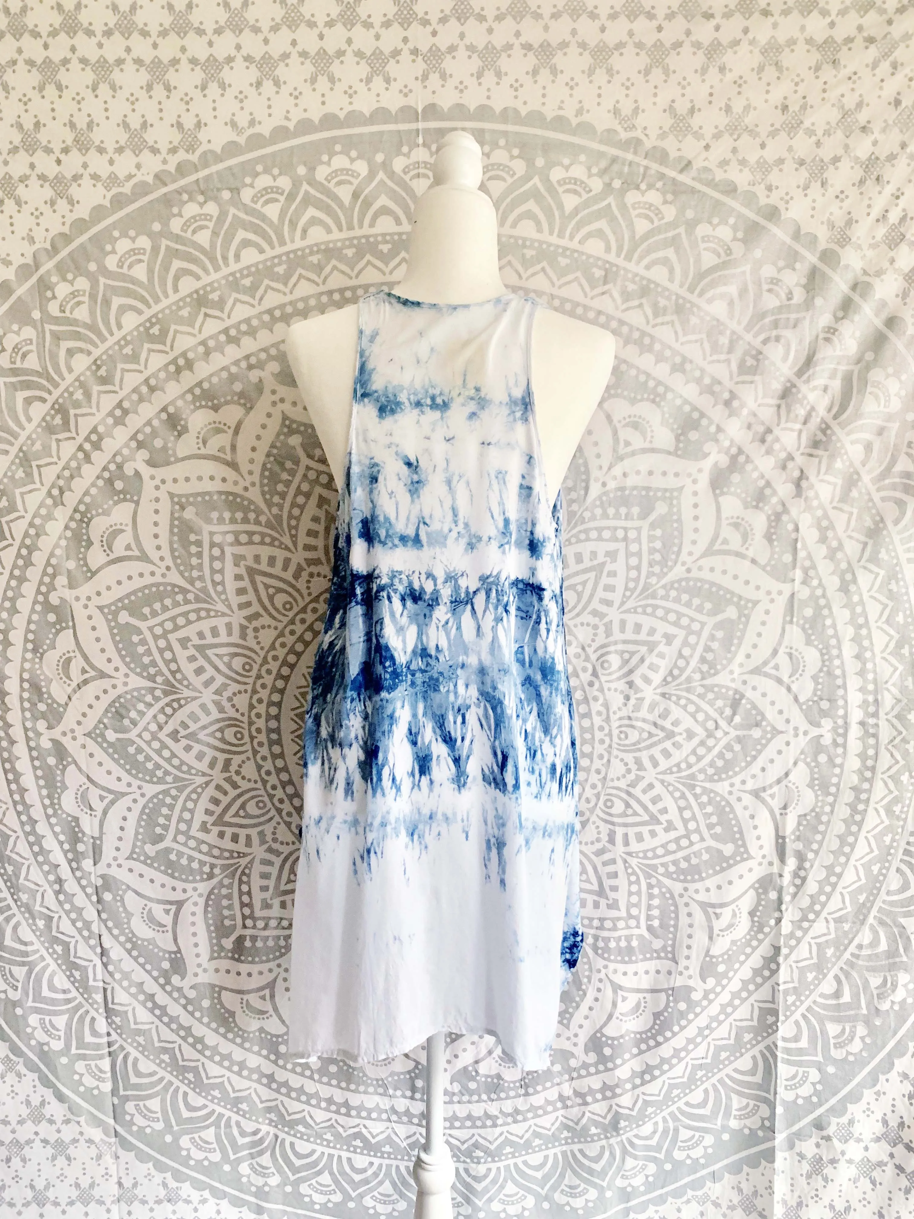 Sleeveless Tie Dye Rayon Top