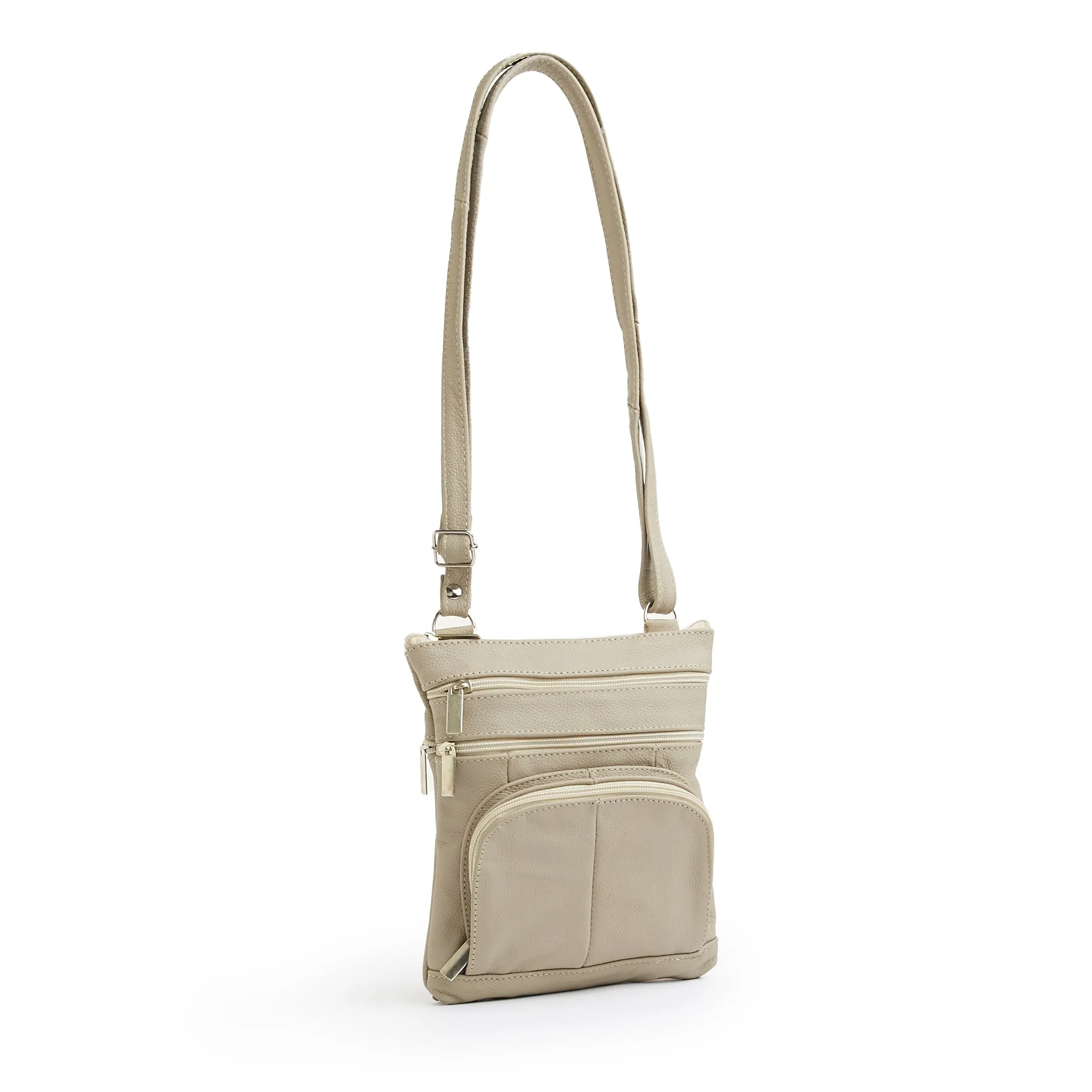 Soft Leather Crossbody Bag with Wallet  - 8 Colors