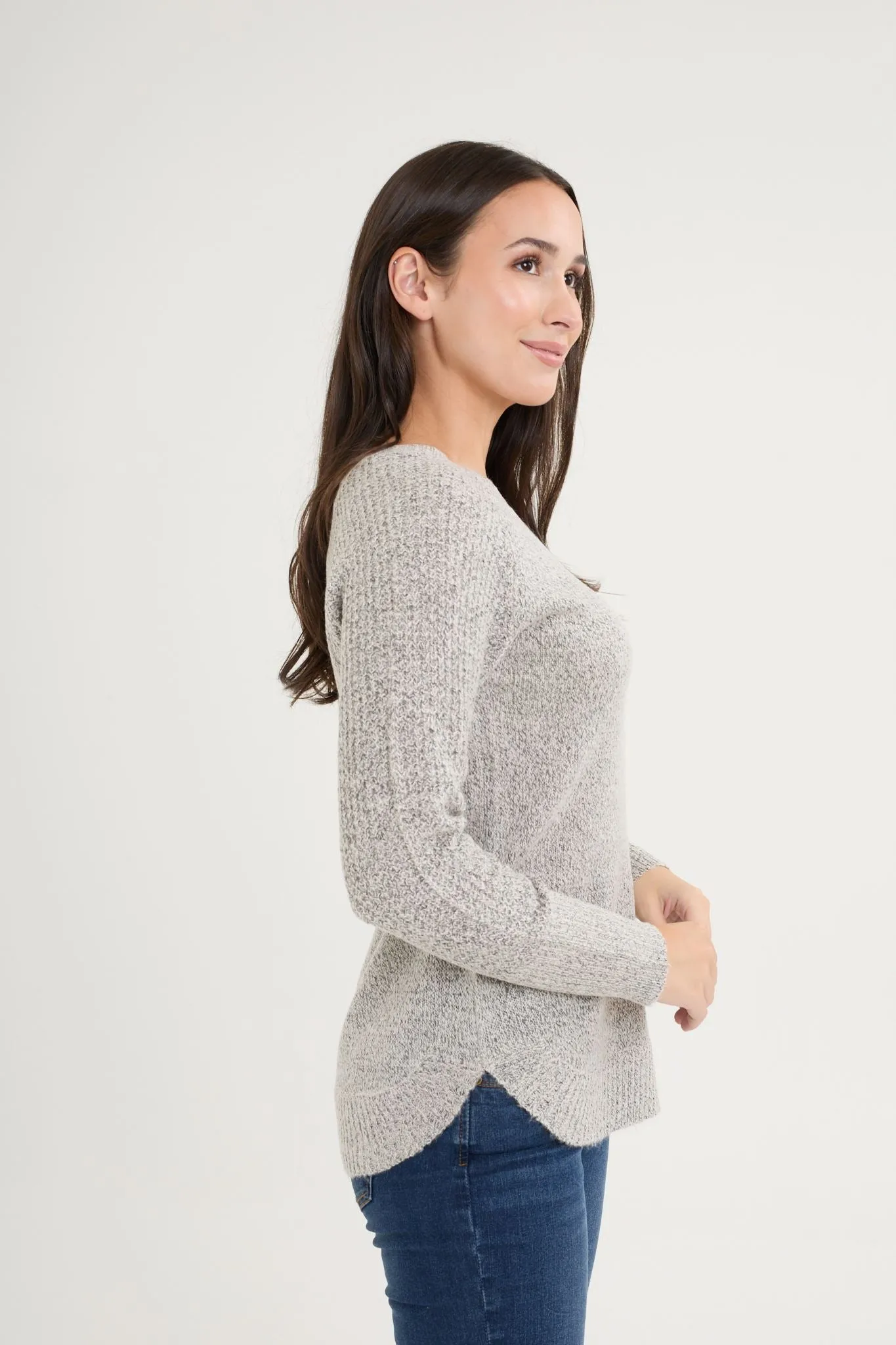 Soft V-neck knit