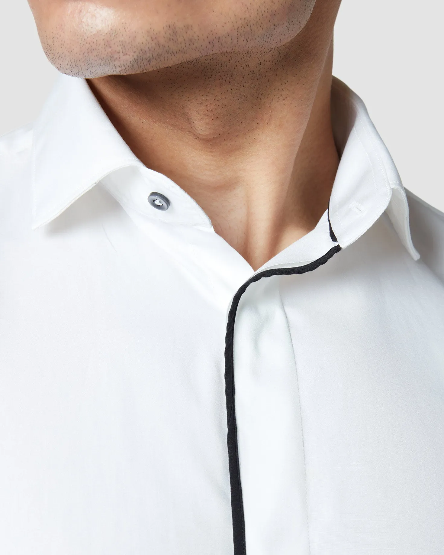 Soktas Concealed Placket Shirt - White