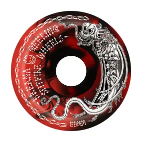 Spitfire Formular Four 99D Breana Greering Tormentor Conical Full Black/Red Swirl 53mm