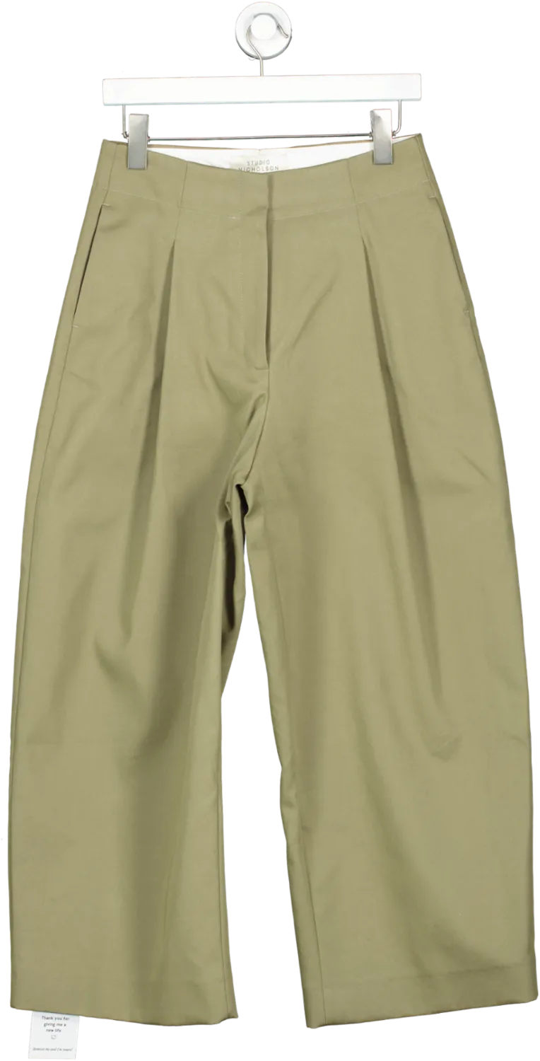 Studio Nicholson Green Volume Pants UK 10