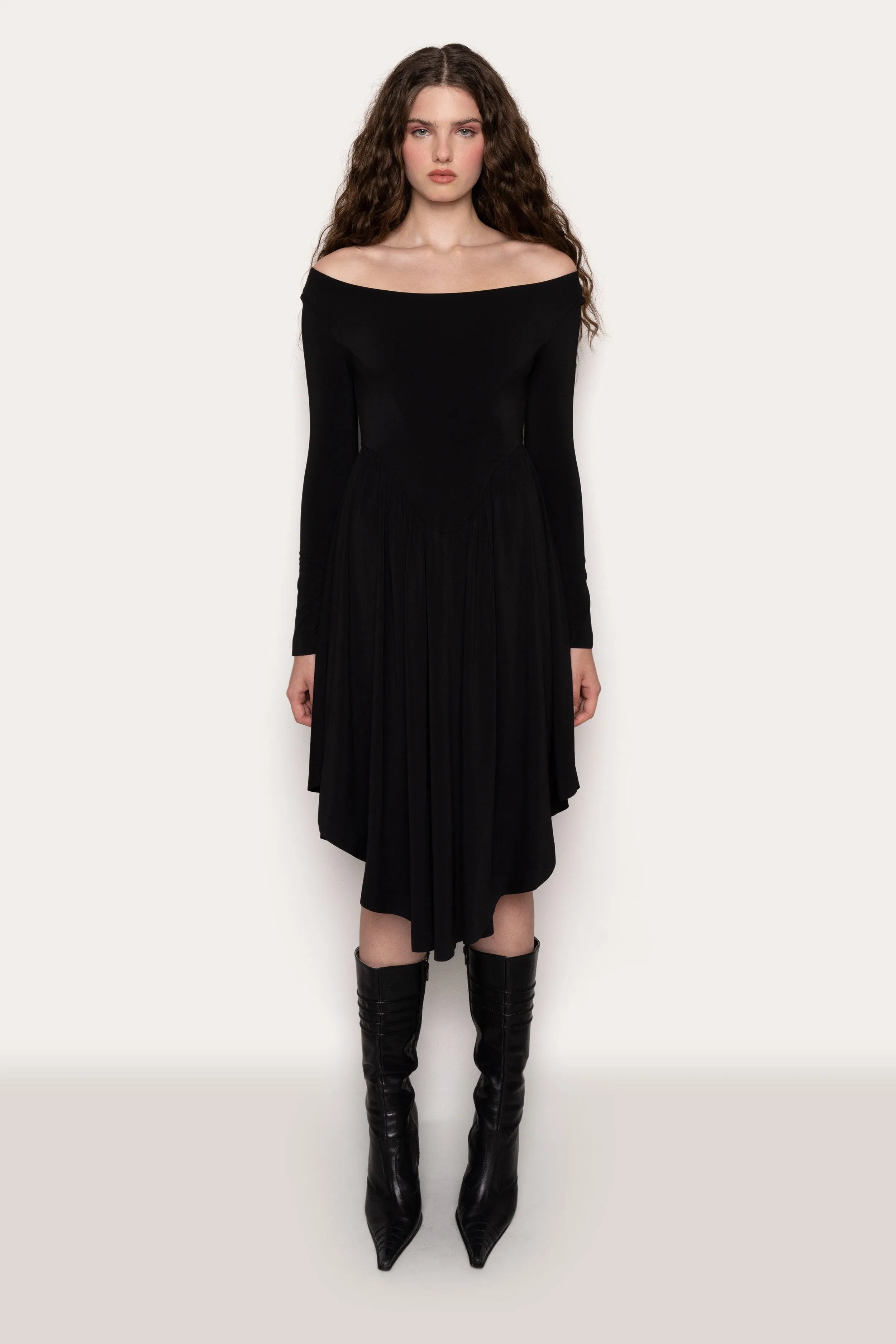 Sylvan Long Sleeve Jersey Dress