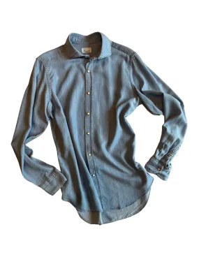 Tencel Sportshirt | Washed Blue