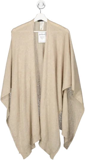 The Row Beige Cashmere Silk Blend Long Cardigan One Size