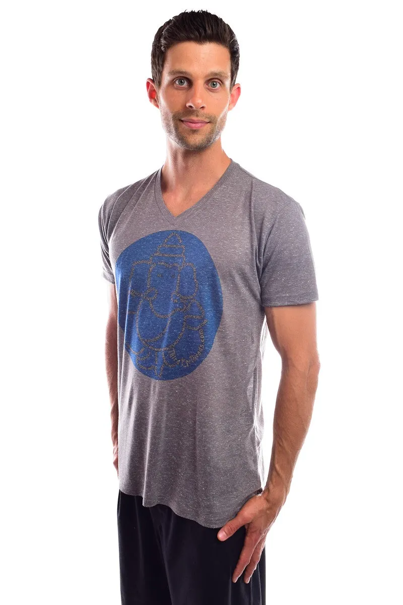 Third Eye Manifesto on AshLinen Blend V-Neck