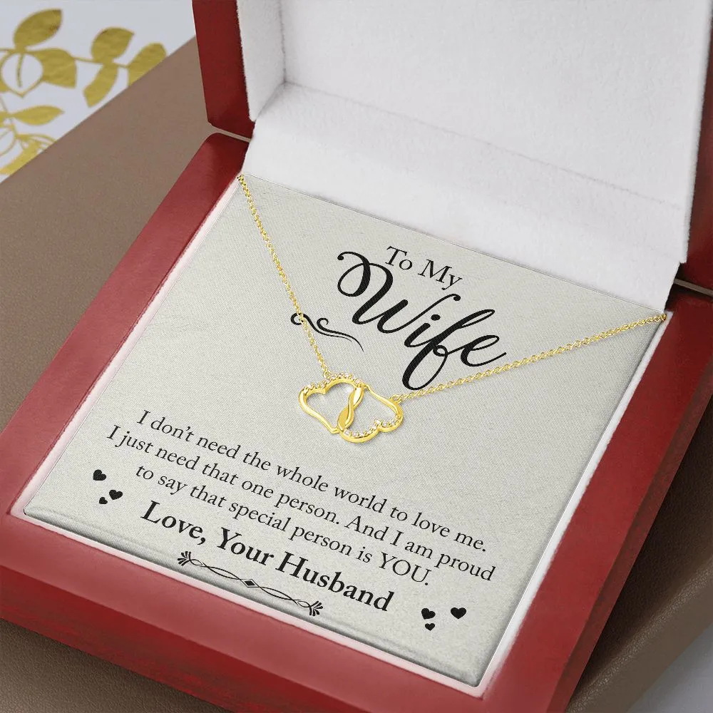 To My Wife Everlasting Love Necklace