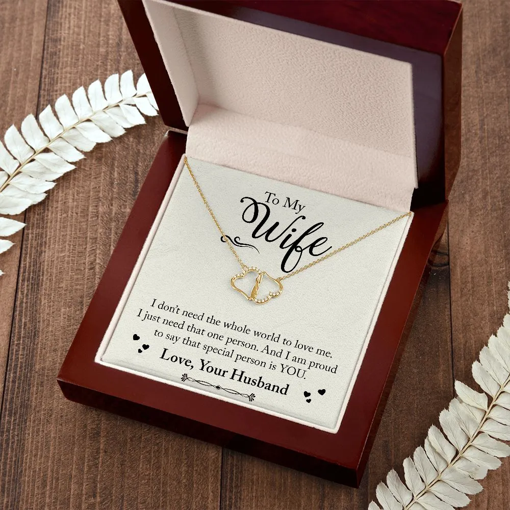 To My Wife Everlasting Love Necklace