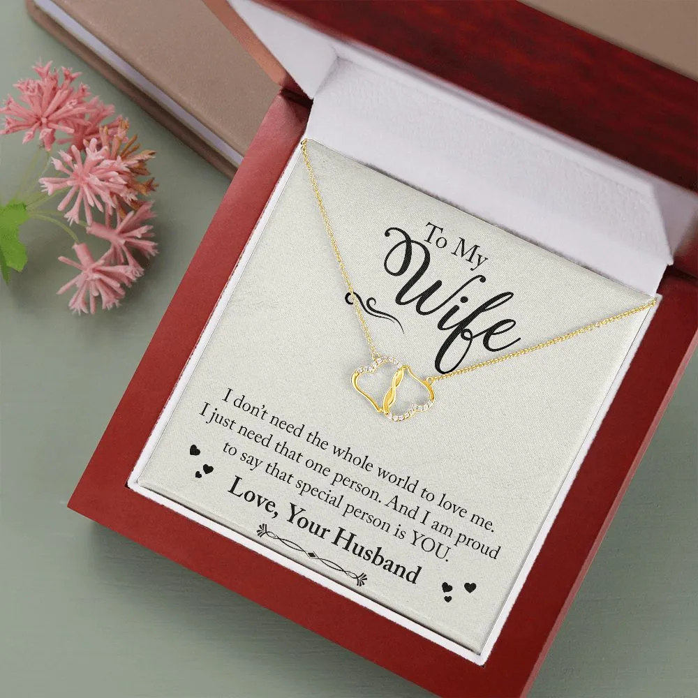 To My Wife Everlasting Love Necklace