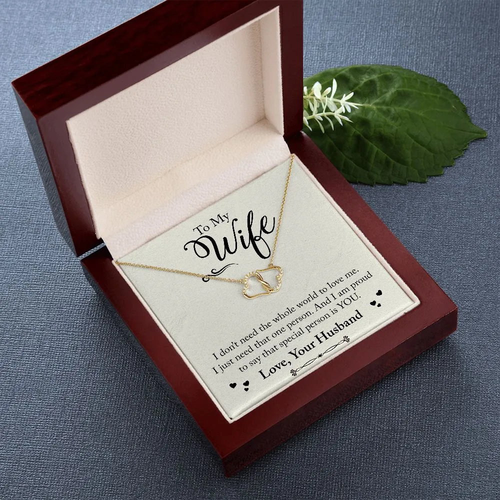 To My Wife Everlasting Love Necklace