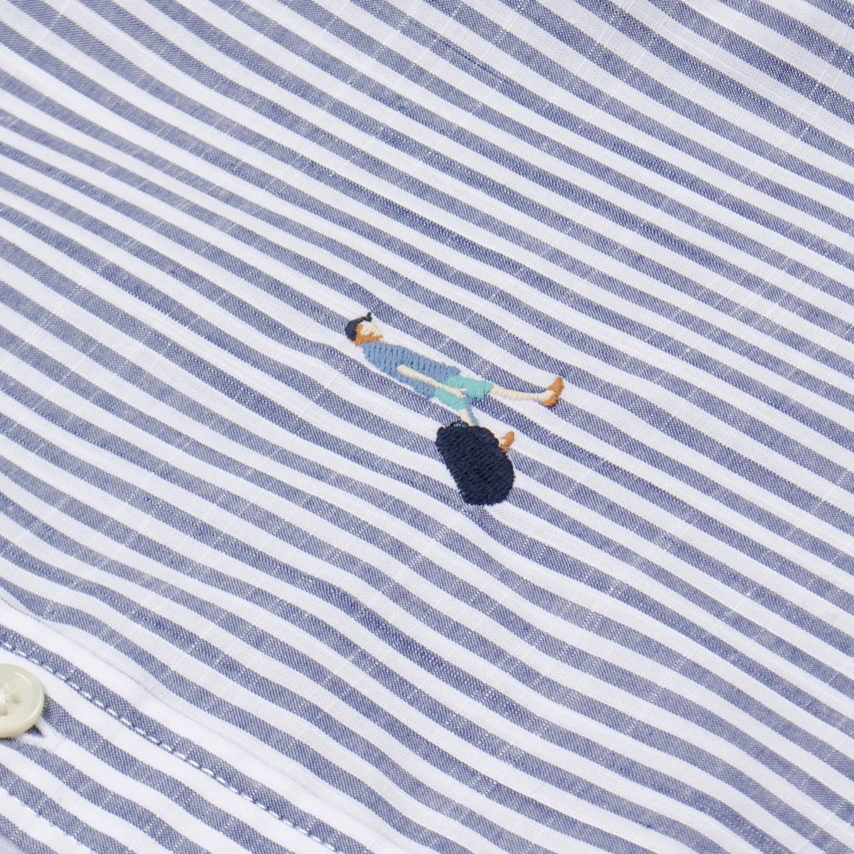 Toka Toka - Peter Parasol Shirt - Blue (Navy Stripes)