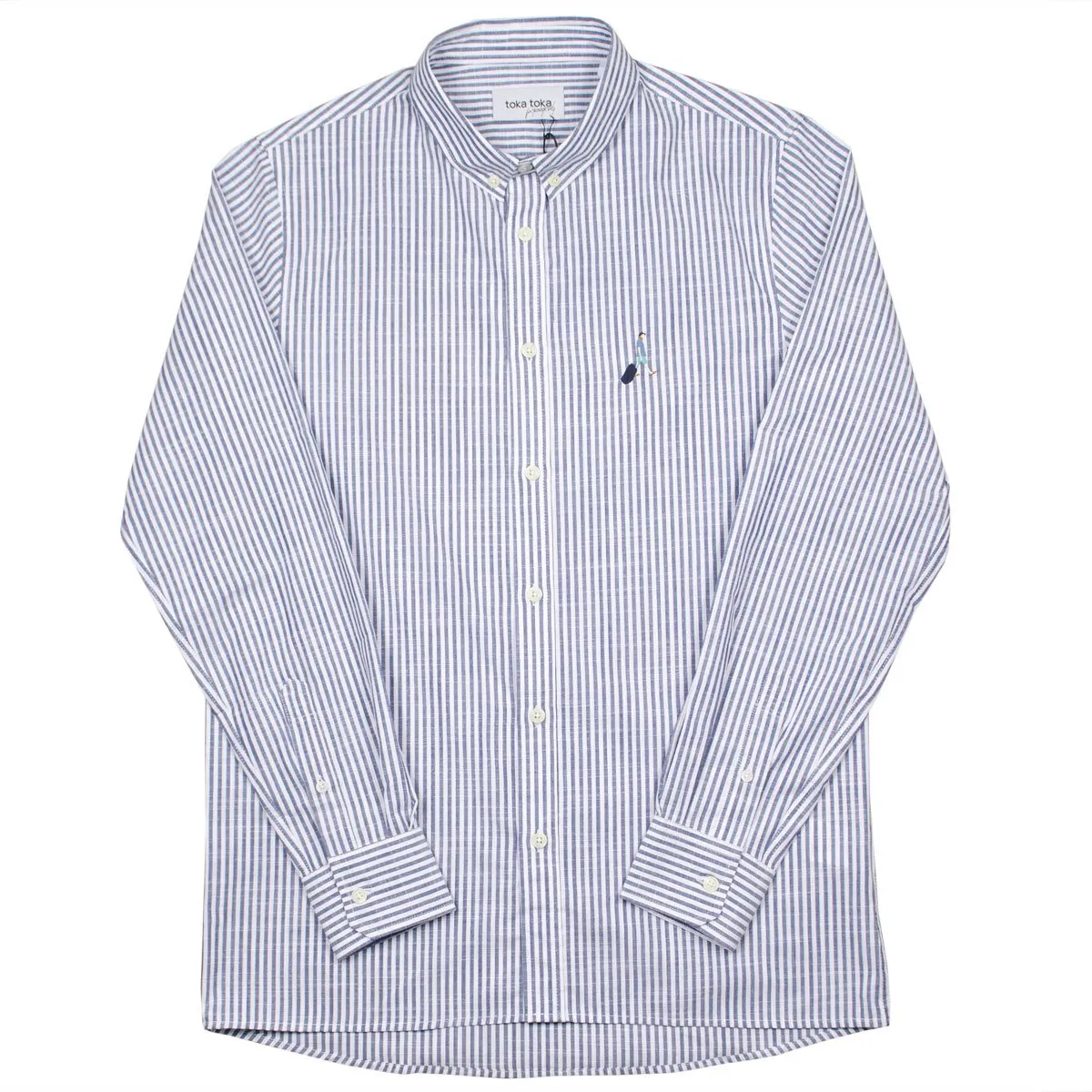 Toka Toka - Peter Parasol Shirt - Blue (Navy Stripes)