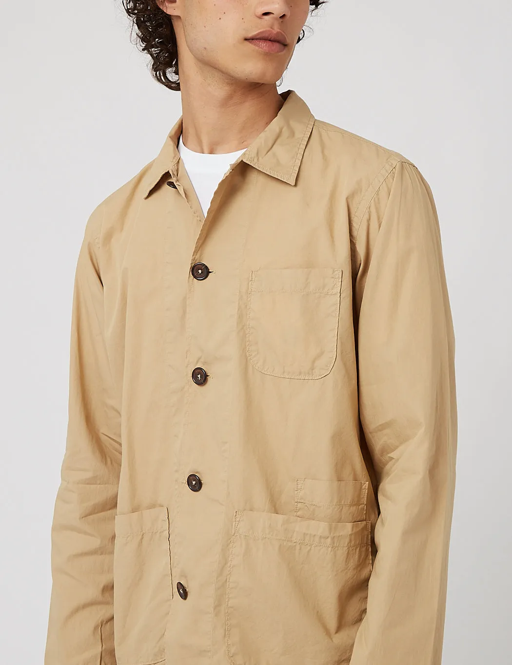 Universal Works Bakers Overshirt - Sand