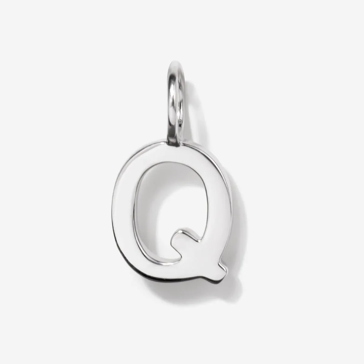 Uppercase Initial Charm - Silver