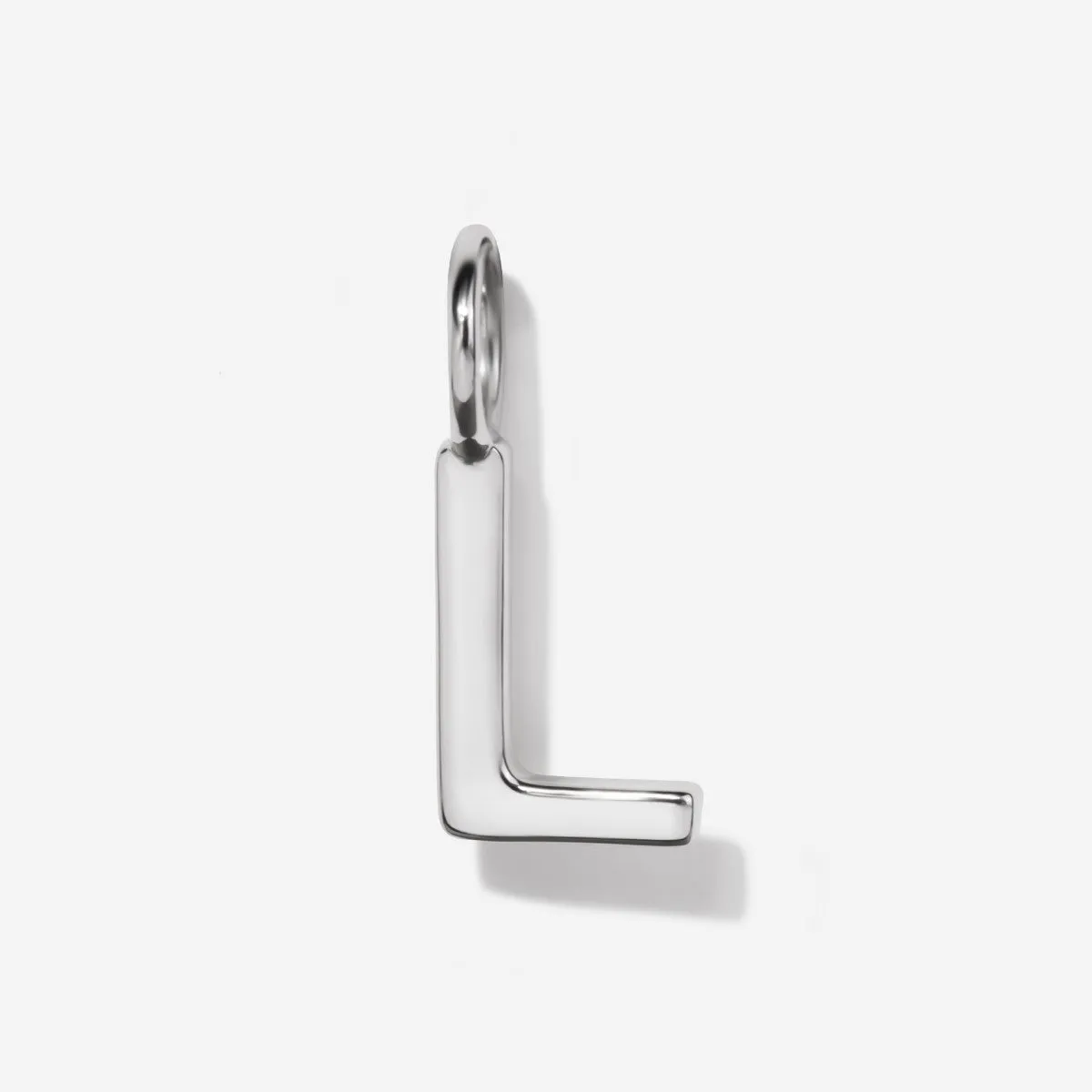 Uppercase Initial Charm - Silver