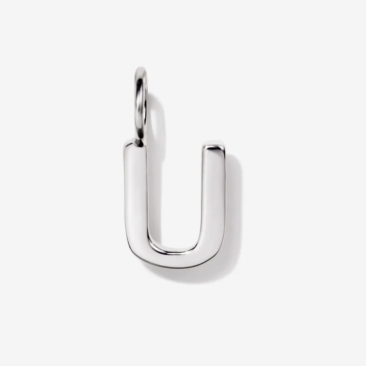 Uppercase Initial Charm - Silver