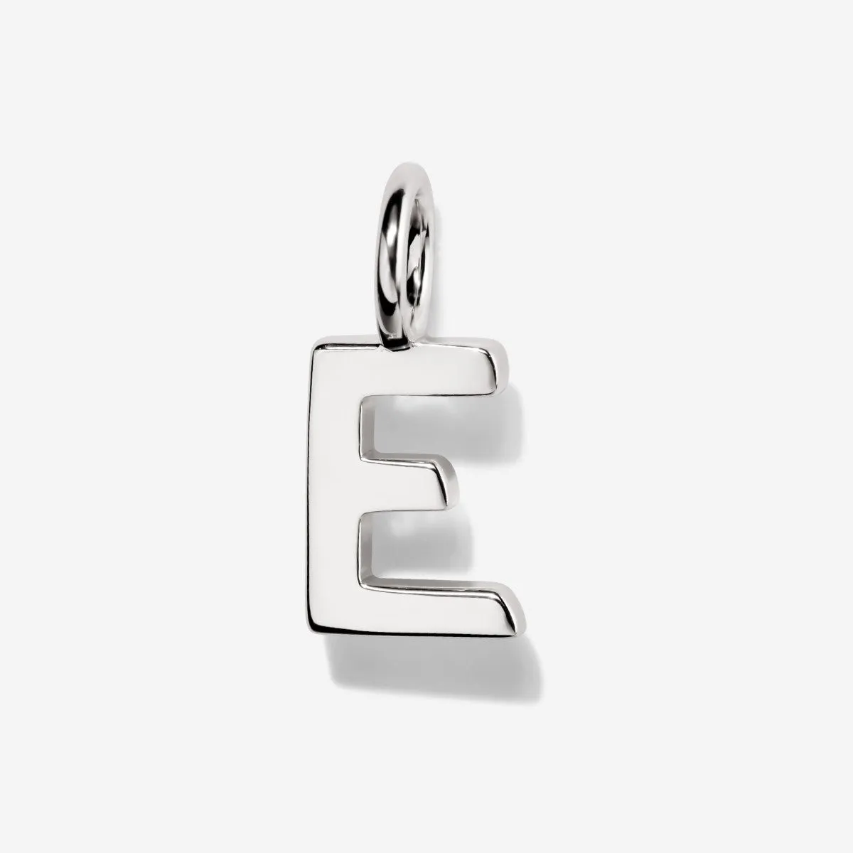 Uppercase Initial Charm - Silver