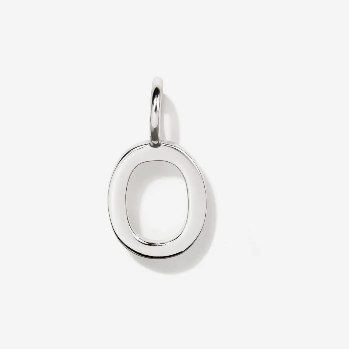 Uppercase Initial Charm - Silver