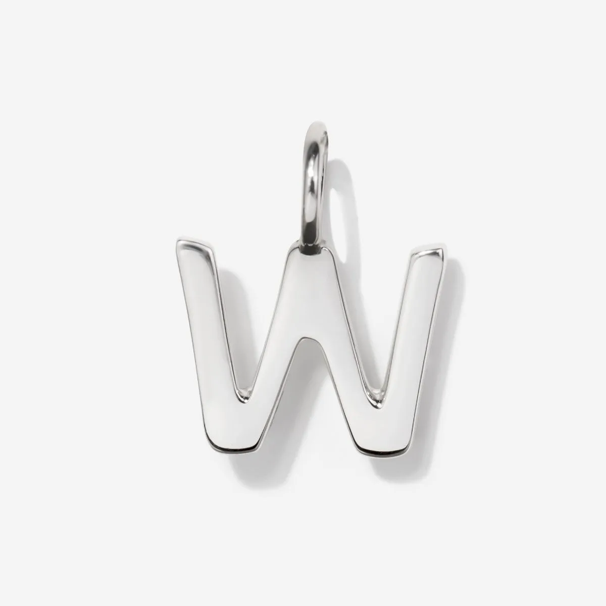 Uppercase Initial Charm - Silver