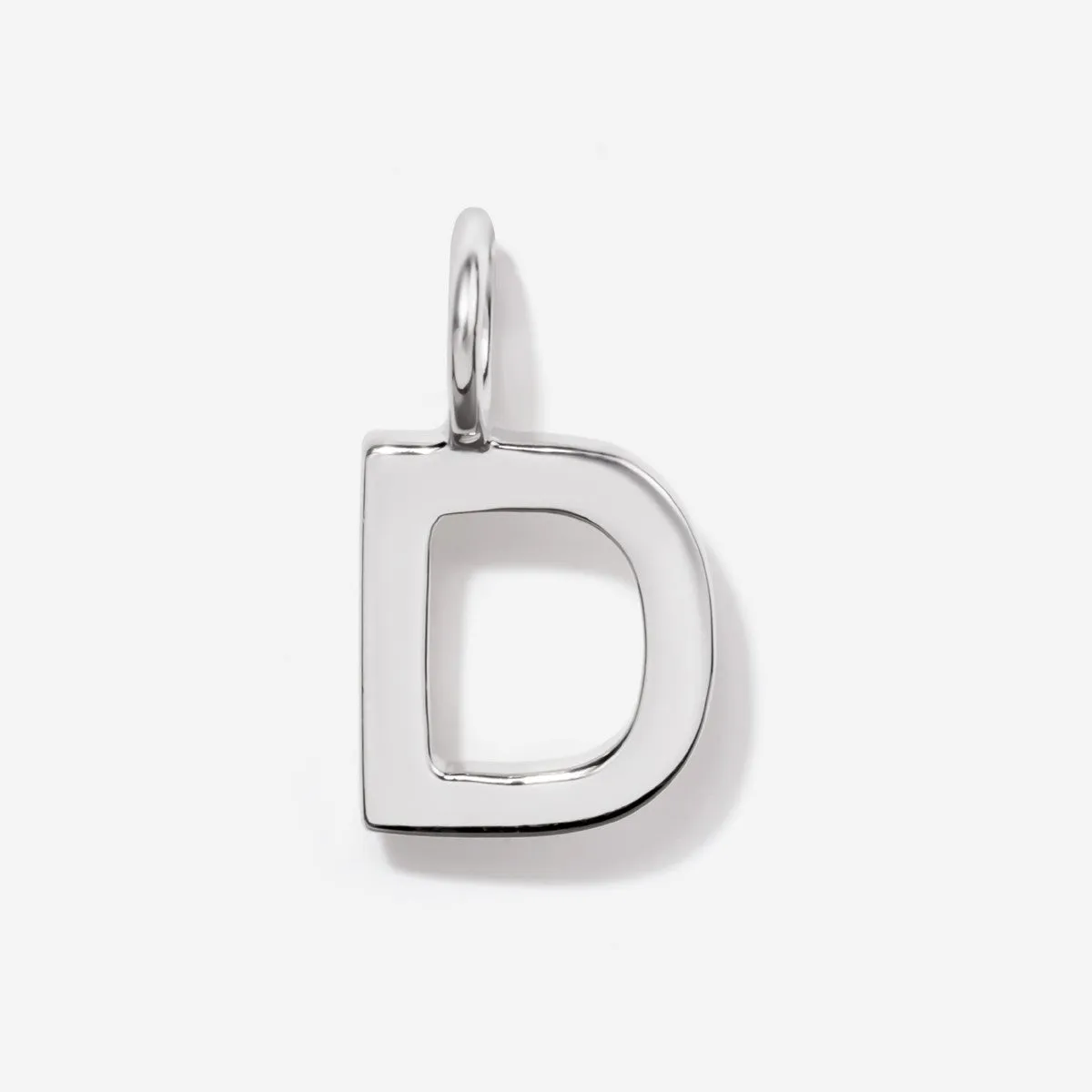 Uppercase Initial Charm - Silver