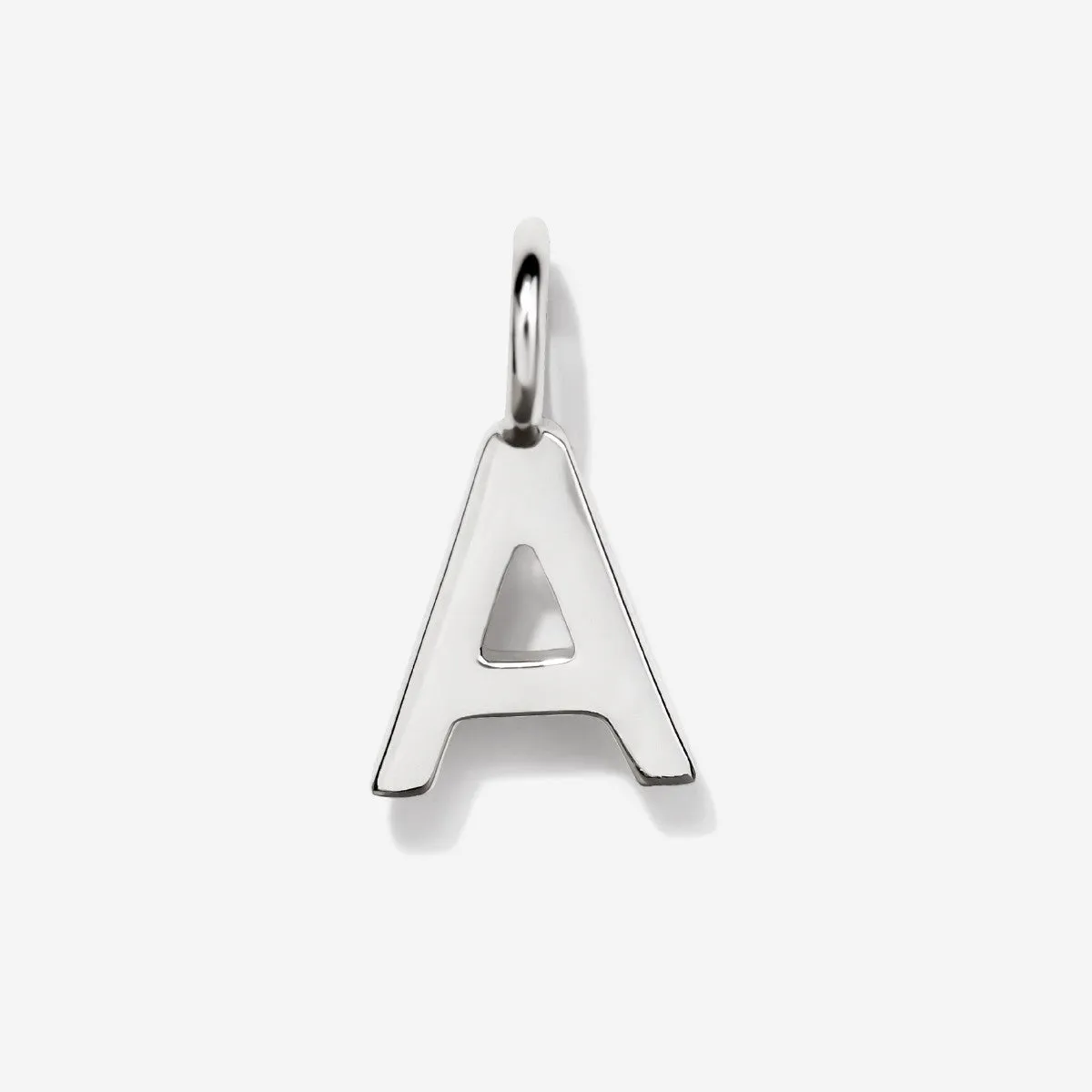 Uppercase Initial Charm - Silver