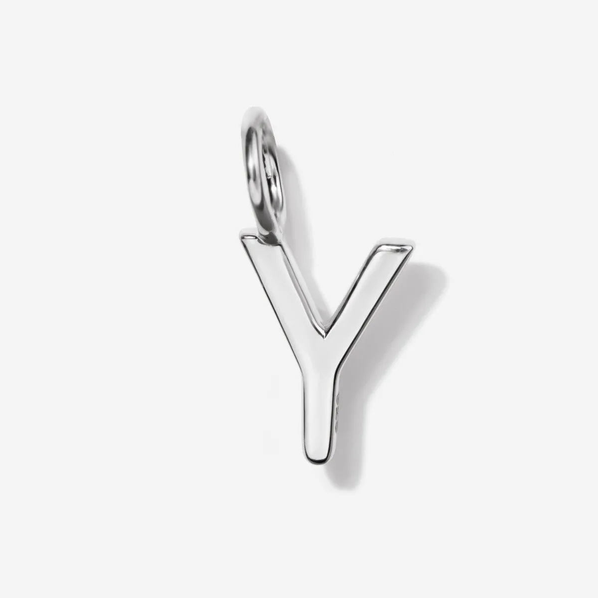 Uppercase Initial Charm - Silver