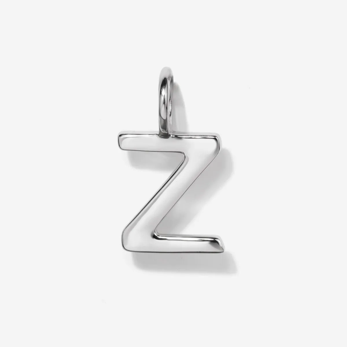 Uppercase Initial Charm - Silver