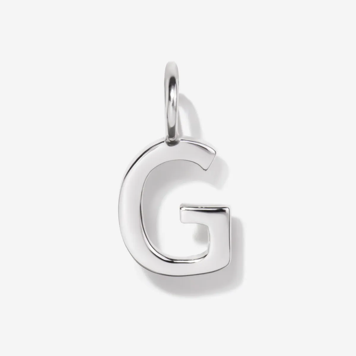 Uppercase Initial Charm - Silver