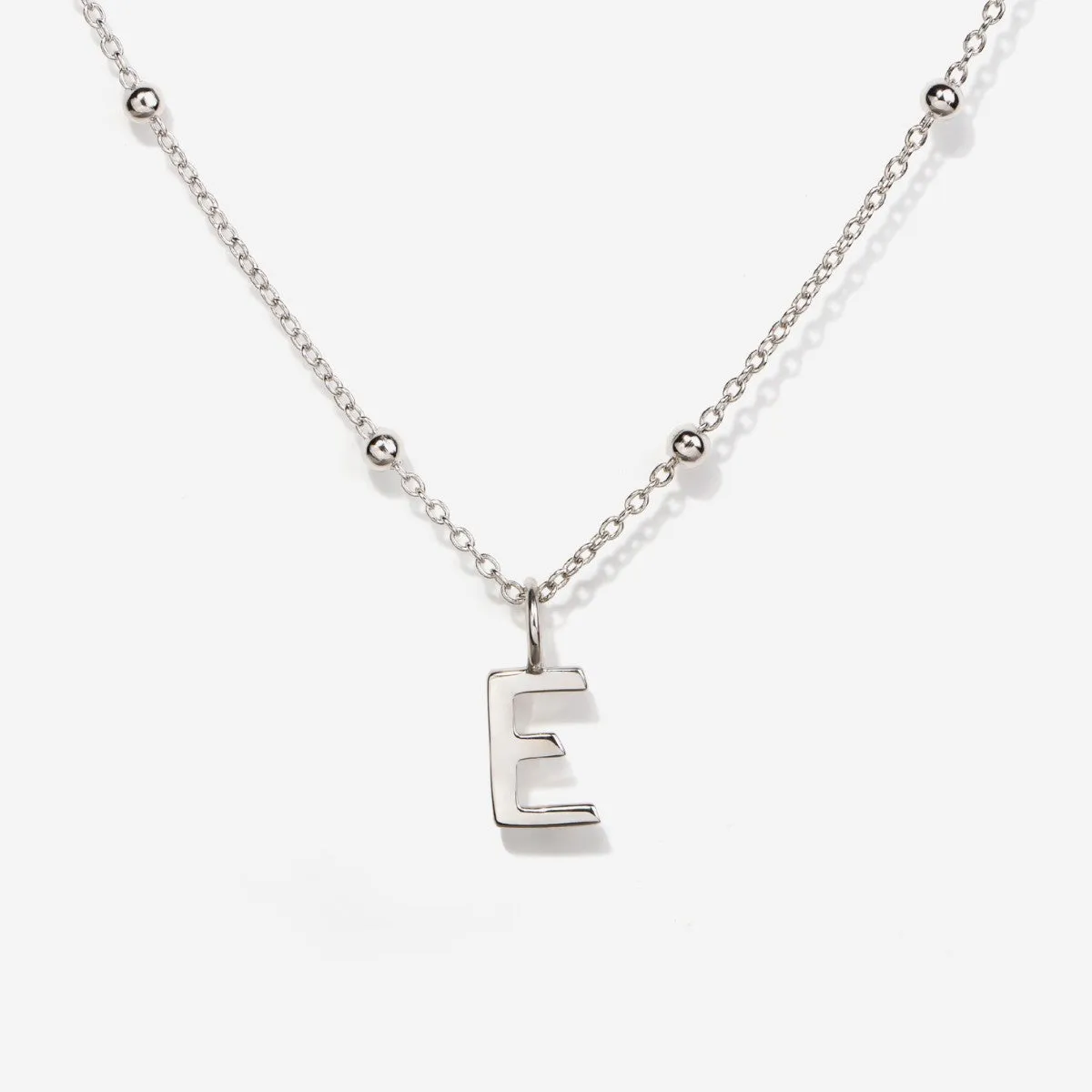 Uppercase Initial Charm - Silver